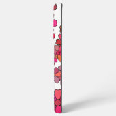 Coque Samsung Galaxy Fleurs mauves roses super rétro spirale géométriqu (Verso Horizontal)