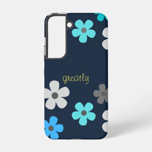 Coque Samsung Galaxy Fleurs Modernes Rustiques (Verso)
