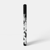 Coque Samsung Galaxy fleurs noir et blanc (Côté gauche)