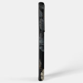 Coque Samsung Galaxy Fleurs noires et blanches (Côté droit)