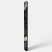 Coque Samsung Galaxy Fleurs noires et blanches (Côté gauche)