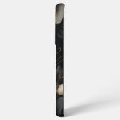 Coque Samsung Galaxy Fleurs noires et blanches (Verso Horizontal)