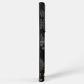 Coque Samsung Galaxy Fleurs noires et blanches (Côté droit)