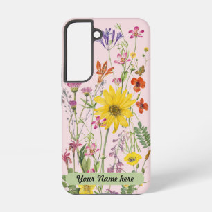 Coque Samsung Galaxy Fleurs sauvages mixtes vintage - Personnaliser le
