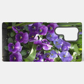 Coque Samsung Galaxy Fleurs violettes du jardin (Verso Horizontal)
