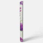 Coque Samsung Galaxy Fleurs violettes et roses avec Feuilles verts (Verso Horizontal)