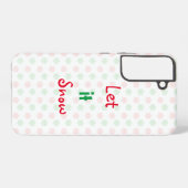 Coque Samsung Galaxy flocon de neige de Noël (Verso Horizontal)