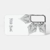 Coque Samsung Galaxy Flocon de neige en cristal - (Verso Horizontal)