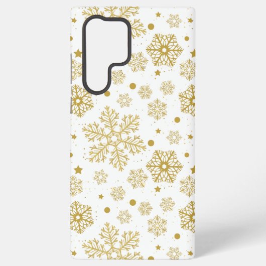 Coque Samsung Galaxy Flocons d'or (Verso)