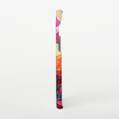 Coque Samsung Galaxy Floral Abstract Art Orange Red Blue Flowers (Côté gauche)