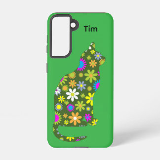 Coque Samsung Galaxy Floral Feline Samsung Galaxy Case
