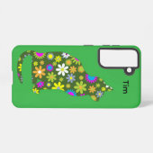 Coque Samsung Galaxy Floral Feline Samsung Galaxy Case (Verso Horizontal)