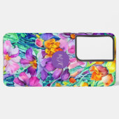 Coque Samsung Galaxy Floral fleur sauvage (Verso Horizontal)