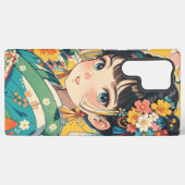 Coque Samsung Galaxy Floral Kimono Elegance (Verso Horizontal)