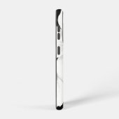 Coque Samsung Galaxy Floral noir et blanc gras (Côté droit)