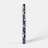 Coque Samsung Galaxy Floral Victorian répétition Motif pourpre (Côté droit)