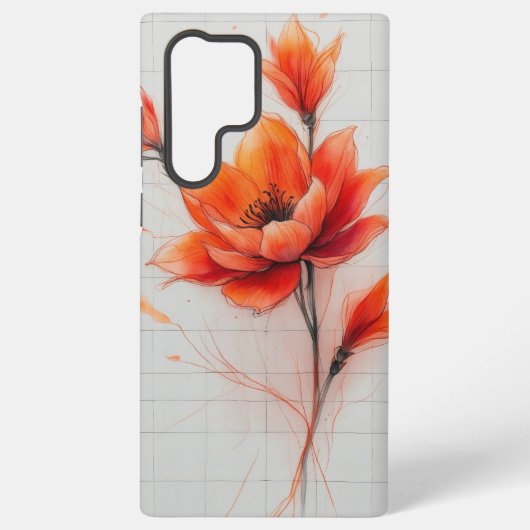 Coque Samsung Galaxy Flore Dream Design Fleur élégant (Verso)