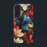 Coque Samsung Galaxy Flore nocturne<br><div class="desc">Un riche arrière - plan noir aux éclats floraux illuminés.</div>