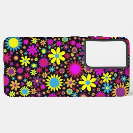 Coque Samsung Galaxy Flower Power (Côté gauche)