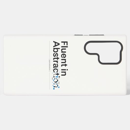 Coque Samsung Galaxy Fluent in Abstraction Minimalist Tech Case (Verso Horizontal)