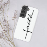 Coque Samsung Galaxy Foi de script noir simple moderne<br><div class="desc">Coque Samsung moderne,  simple et pratique. Personnalisez avec vos détails facilement et rapidement,  appuyez simplement sur le bouton customiser.</div>