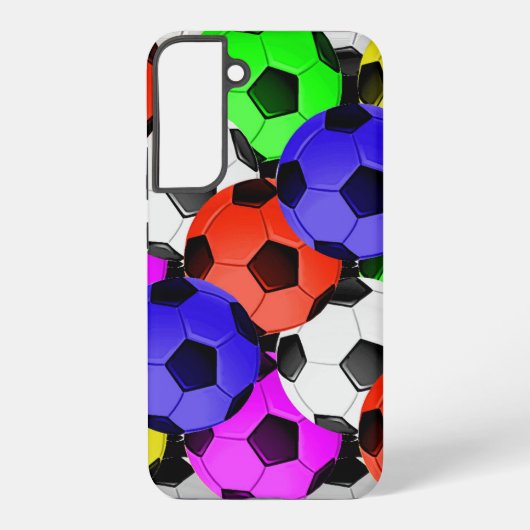 Coque Samsung Galaxy Football américain multicolore (Verso)