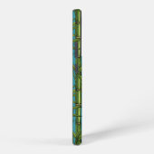 Coque Samsung Galaxy Forêt de bambou sur bleu (Côté droit)