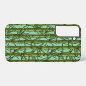 Coque Samsung Galaxy Forêt de bambou sur bleu clair (Verso Horizontal)