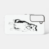 Coque Samsung Galaxy Forme assise aiguisée (Verso Horizontal)