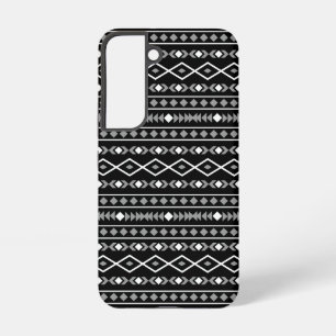 Coque Samsung Galaxy Formes Aztec Motif gris noir