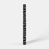 Coque Samsung Galaxy Formes Aztec Motif gris noir (Côté droit)