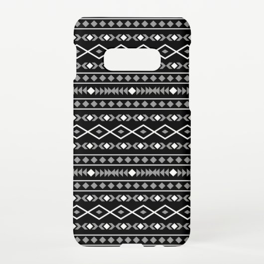 Coque Samsung Galaxy Formes Aztec Motif gris noir (Dos)