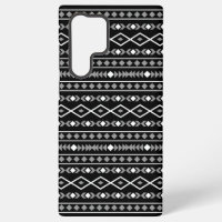 Formes Aztec Motif gris noir