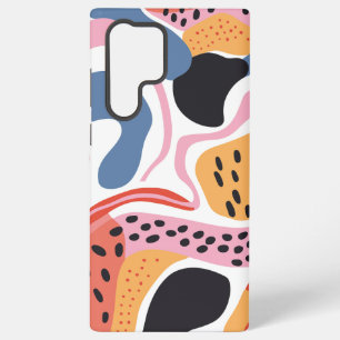 Coque Samsung Galaxy Formes organiques abstraites colorées motif modern