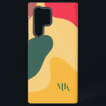 Coque Samsung Galaxy Formes organiques modernes composition arrière - p<br><div class="desc">Formes abstraites colorées,  arrière - plan moderne et tendance.</div>
