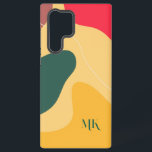 Coque Samsung Galaxy Formes organiques modernes composition arrière - p<br><div class="desc">Formes abstraites colorées,  arrière - plan moderne et tendance.</div>