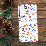 Coque Samsung Galaxy Formigal Espagne Aragon Motif de snowboard<br><div class="desc">Un drôle de ski d'hiver motif sans couture pour la station de ski Formigal dans les Pyrénées aragonaises espagnoles,  Espagne,  Aragon,  Europe. Idée cadeau idéale pour les amateurs de sports d'hiver : ski,  snowboard,  freestyle,  ski de fond,  saut à ski.</div>