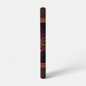 Coque Samsung Galaxy Fractale orange et noir (Côté gauche)