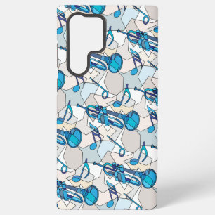 Coque Samsung Galaxy Fragments de notes de musique de trompette