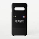 Coque Samsung Galaxy S10 France Football Fan Chemise Coeur<br><div class="desc">France Chemise Nationale De Fan De Football. Mon coeur bat pour l'équipe de France de football. Idée cadeau pour les amateurs de football français. Un match parfait pour votre prochain match de football.</div>