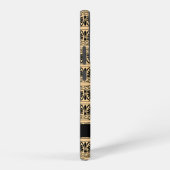 Coque Samsung Galaxy Fret Grec Arabesque Brown, Votre Nom, Personnalise (Côté droit)