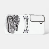 Coque Samsung Galaxy Froggy with Lotus Flower, Ajouter votre nom (Verso Horizontal)