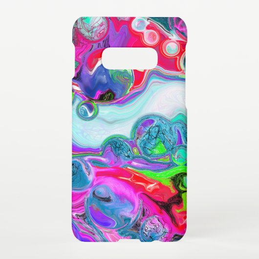 Coque Samsung Galaxy Frottes colorées Art numérique Abstrait moderne (Dos)