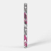 Coque Samsung Galaxy Fuchsia en blanc et rose (Côté droit)