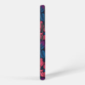 Coque Samsung Galaxy Fuchsia en bleu et violet (Côté droit)
