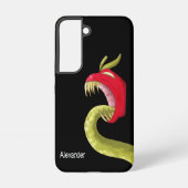 Coque Samsung Galaxy Fun Black Red Monster Fruit (Verso)