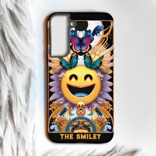 Coque Samsung Galaxy Funky Psychedelic Tarot Smile Emoji Butterflies