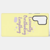 Coque Samsung Galaxy Funny Anxiety Overthinking Quote Pastel (Verso Horizontal)