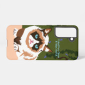 Coque Samsung Galaxy Funny Grumpy Cat Samsung Galaxy Case (Verso Horizontal)