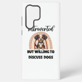 Coque Samsung Galaxy Funny Introvert Dog Lover Quote (Verso)